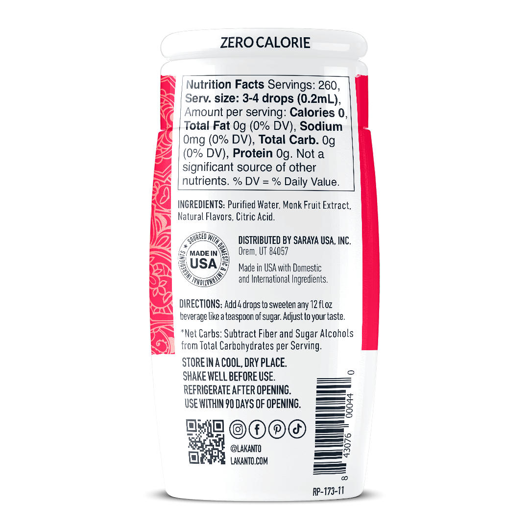 Liquid Monk Fruit Sweetener Extract Drops