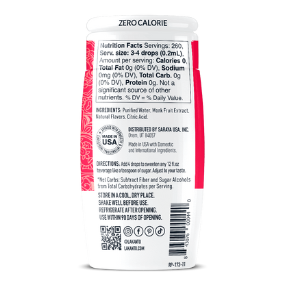 Liquid Monk Fruit Sweetener Extract Drops