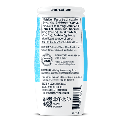 Liquid Monk Fruit Sweetener Extract Drops