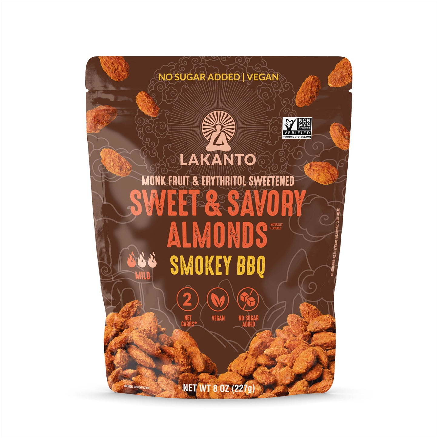 Lakanto Sweet and Savory Almonds Smoky BBQ