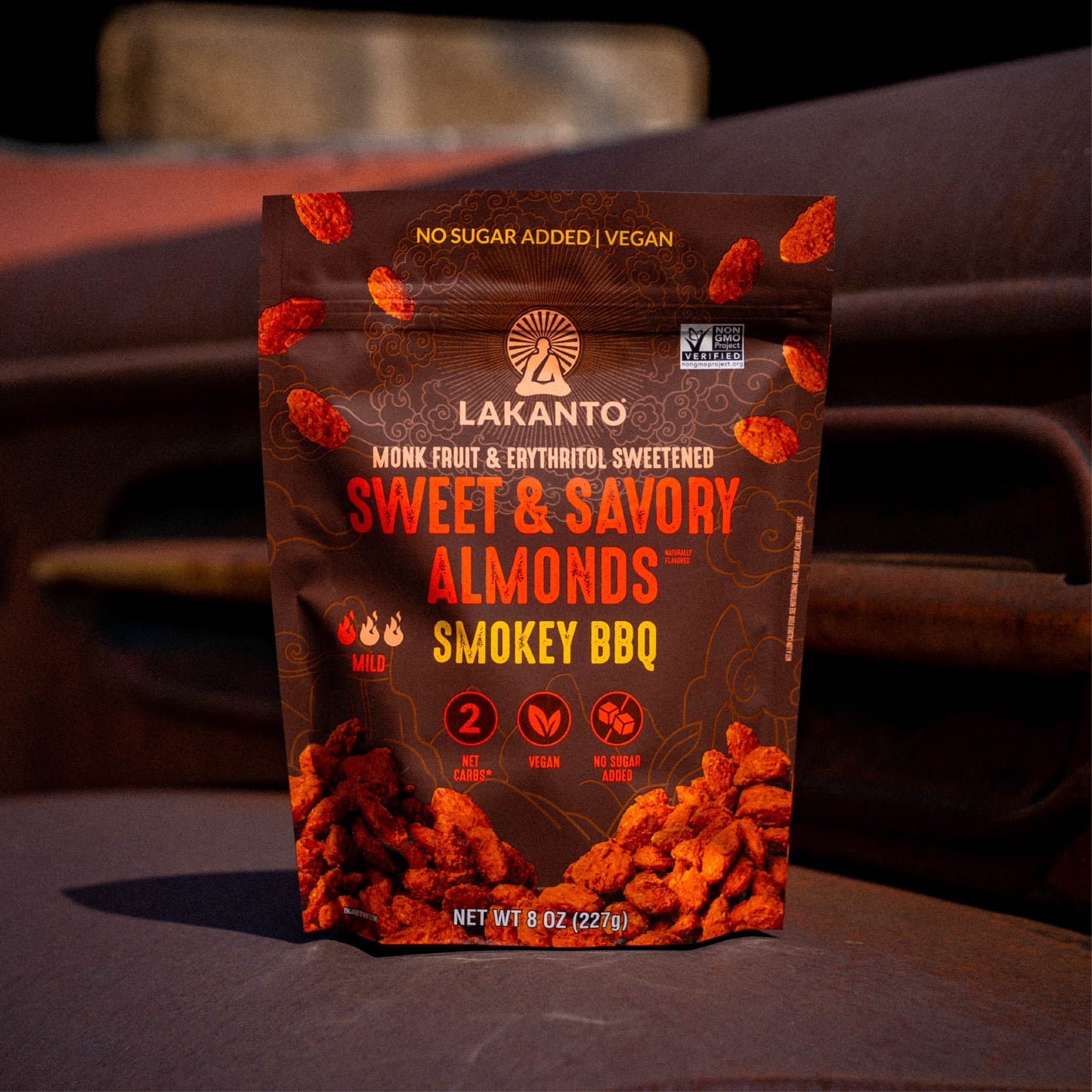 Lakanto Sweet and Savory Almonds Smoky BBQ