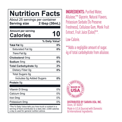 Jarabe saborizante simple sin azúcar 