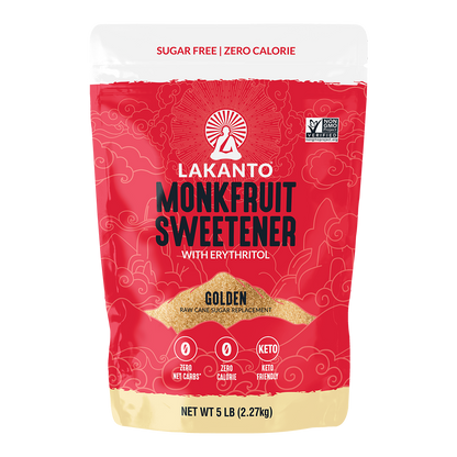 Golden Monkfruit and Erythritol Sweetener - Raw Cane Sugar Replacement