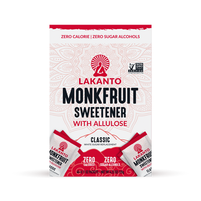 Classic Monkfruit and Allulose 2:1 Sweetener Packets - White Sugar Replacement