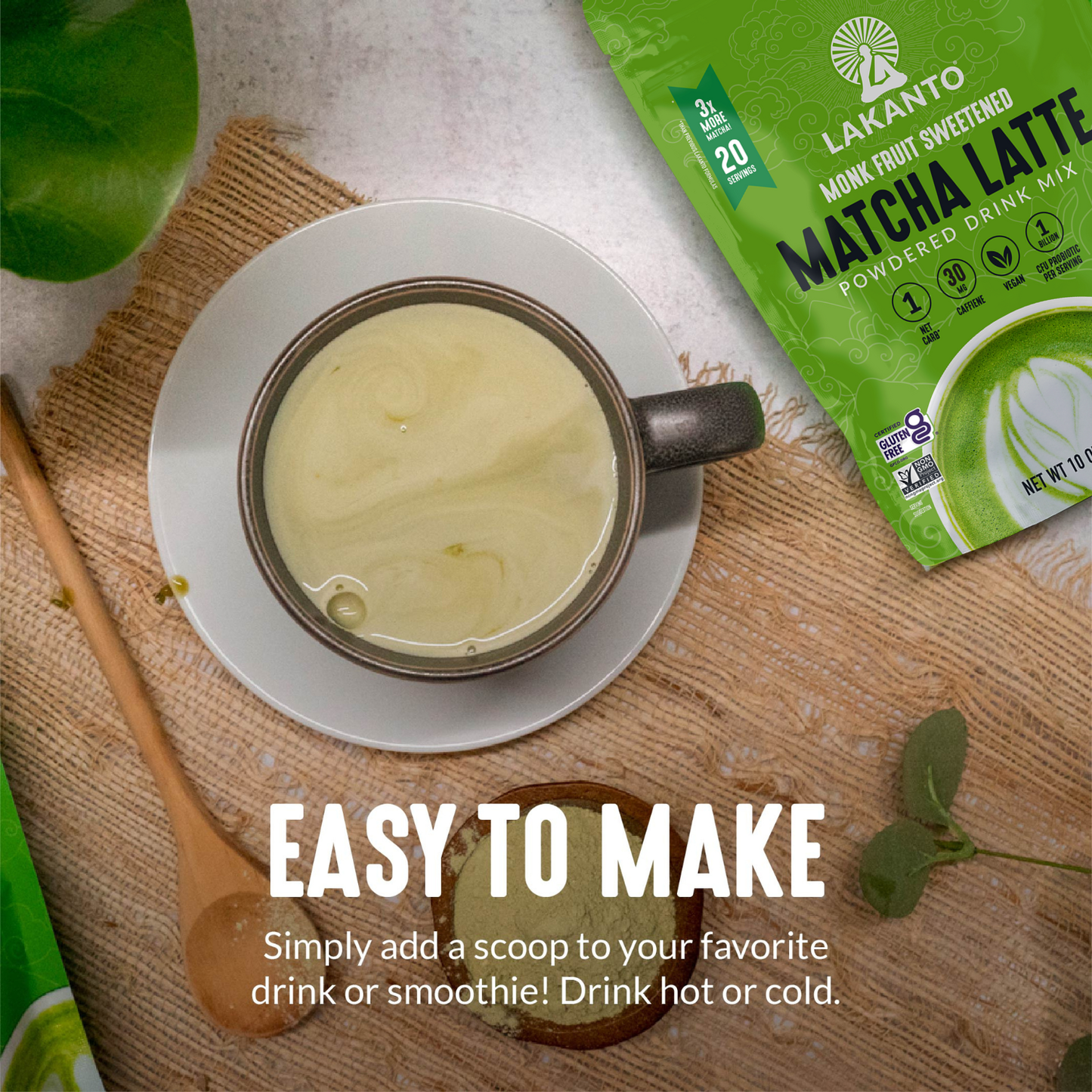 Sugar-Free Matcha Latte Drink Mix