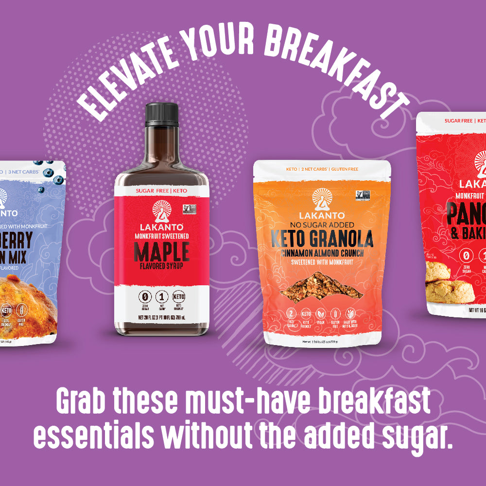 Try other Lakanto products like these, they're perfect for breakfast.