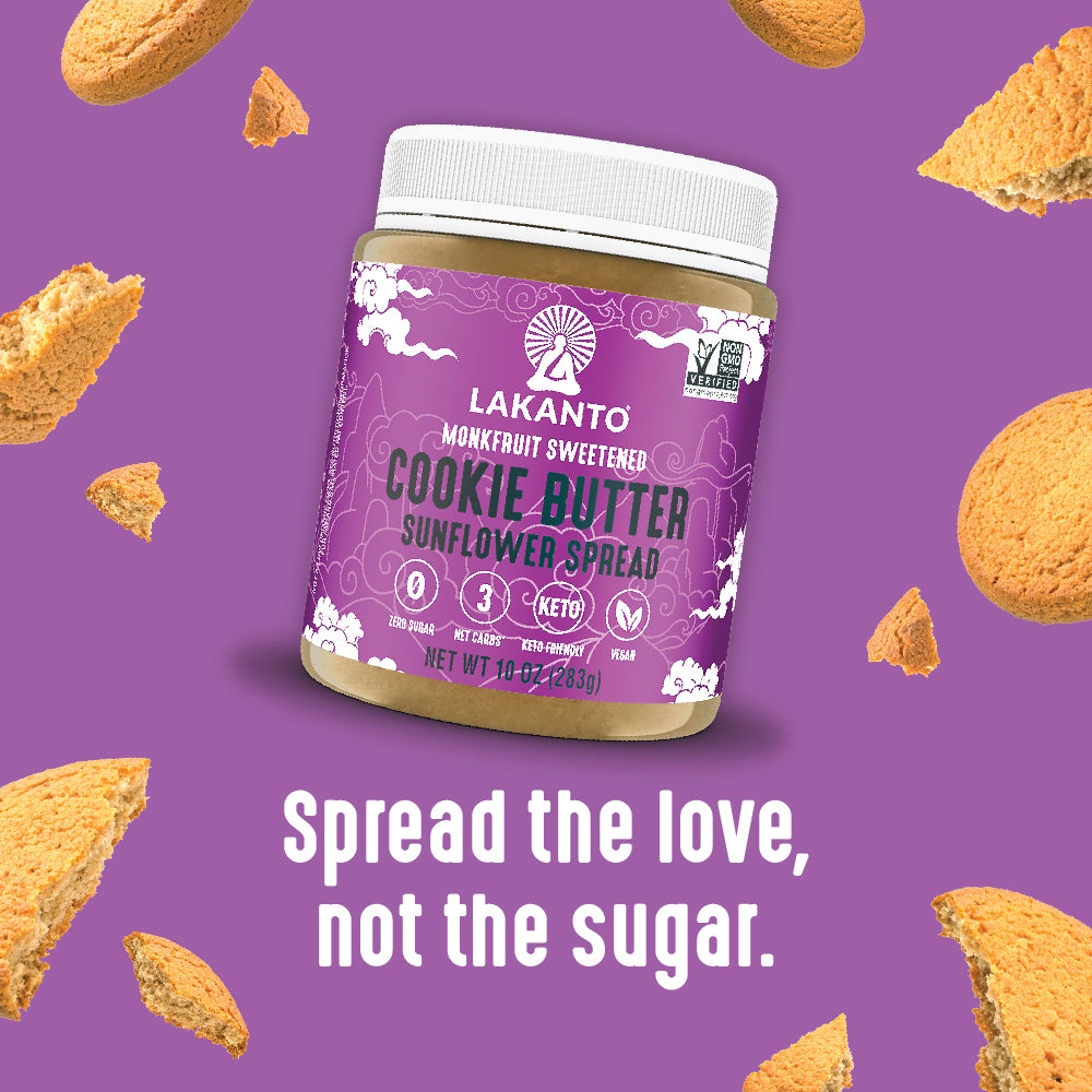 Spread the Love, not the sugar with some Lakanto Cookie Butter Sunflower Spread