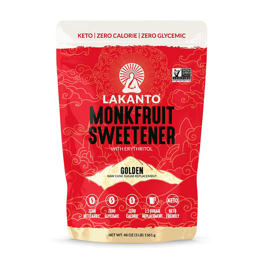 Golden Monk Fruit Sweetener - Raw Cane Sugar Replacement