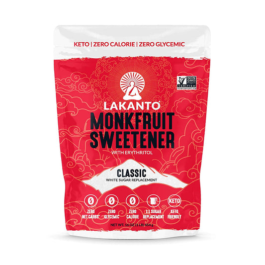 Classic Monkfruit and Erythritol Sweetener - White Sugar Replacement