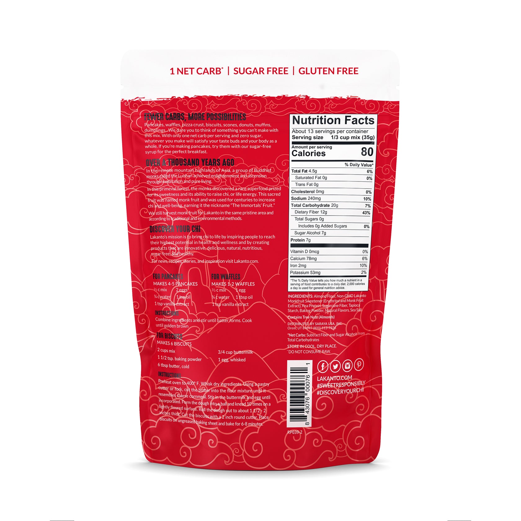 SugarFree Pancake and Baking Mix Lakanto