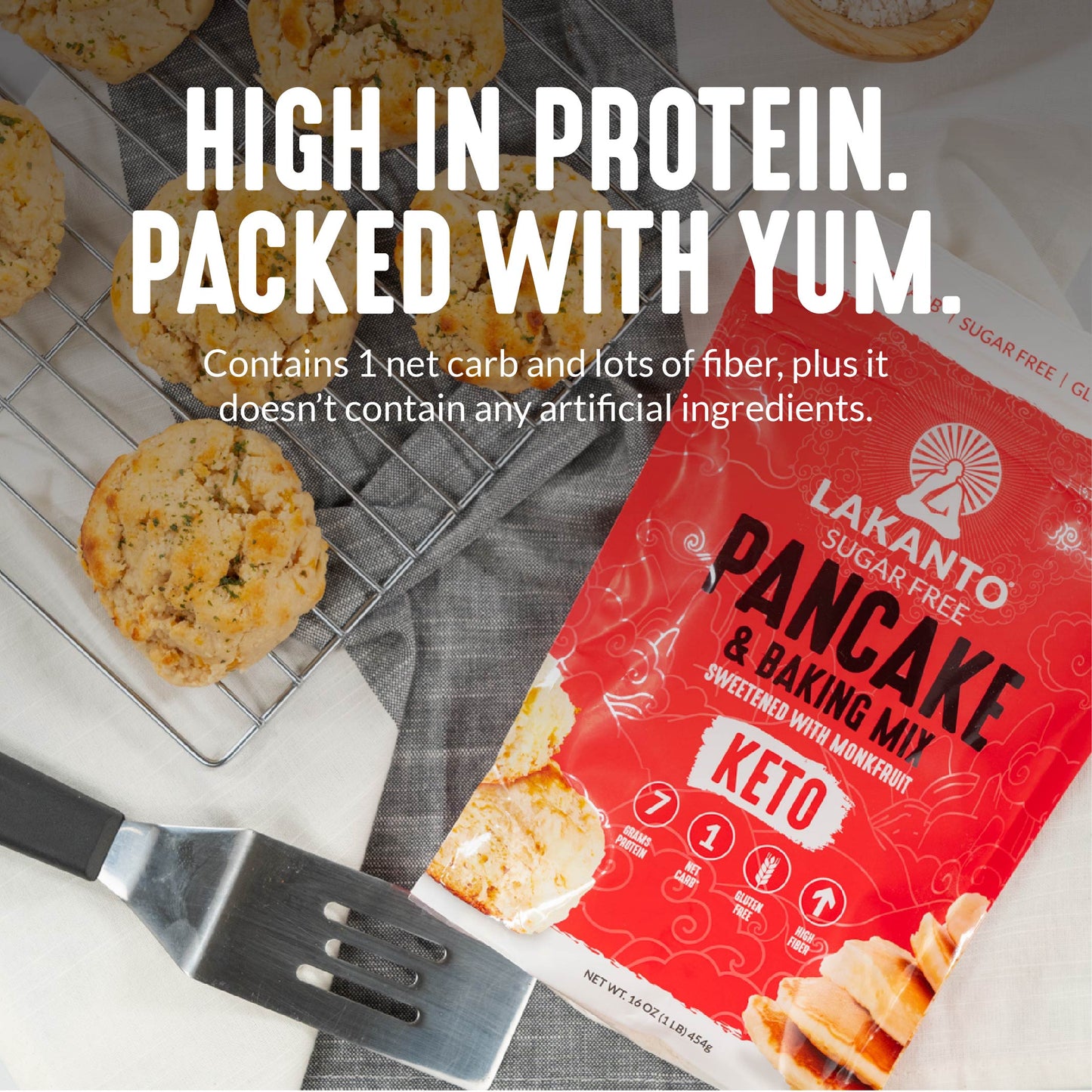 Delicious and High in Protein Pancake and Baking Mix by Lakanto 