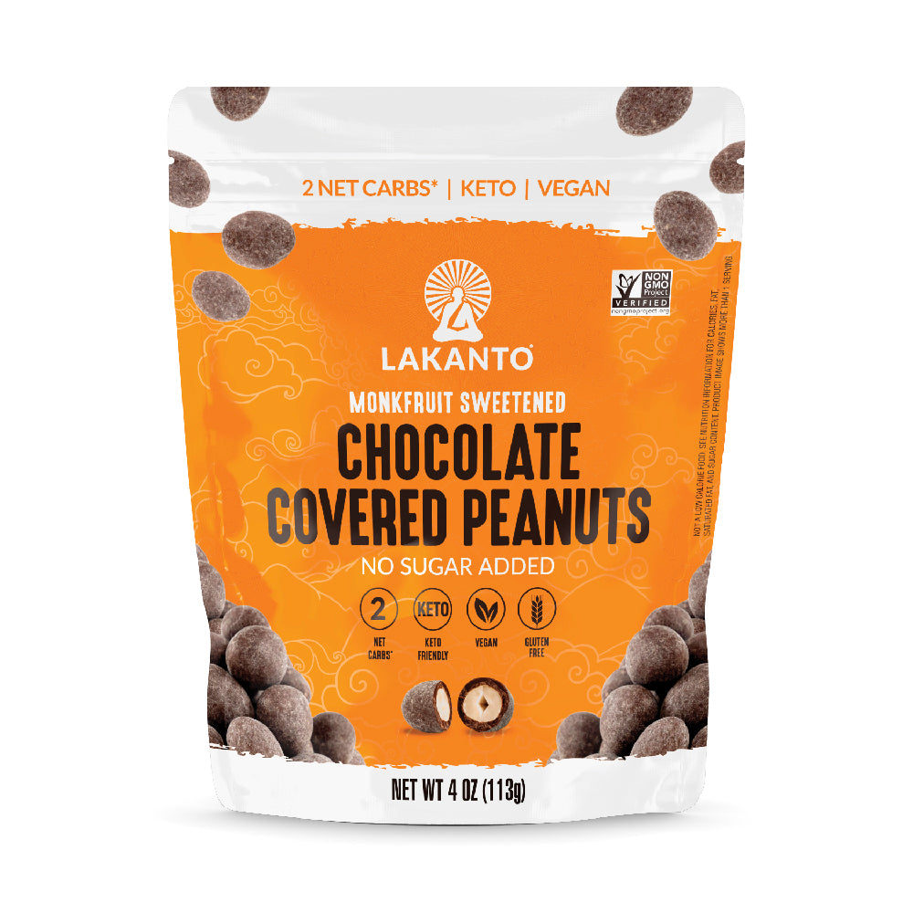 Lakanto Chocolate Covered Peanuts - Product front view
