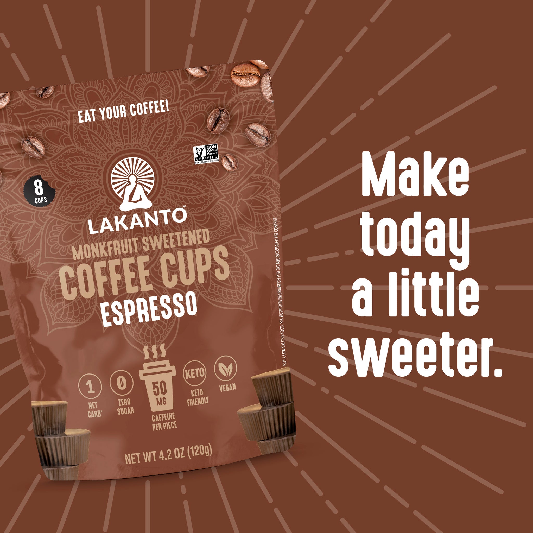 Sugar Free Edible Coffee Cups Lakanto