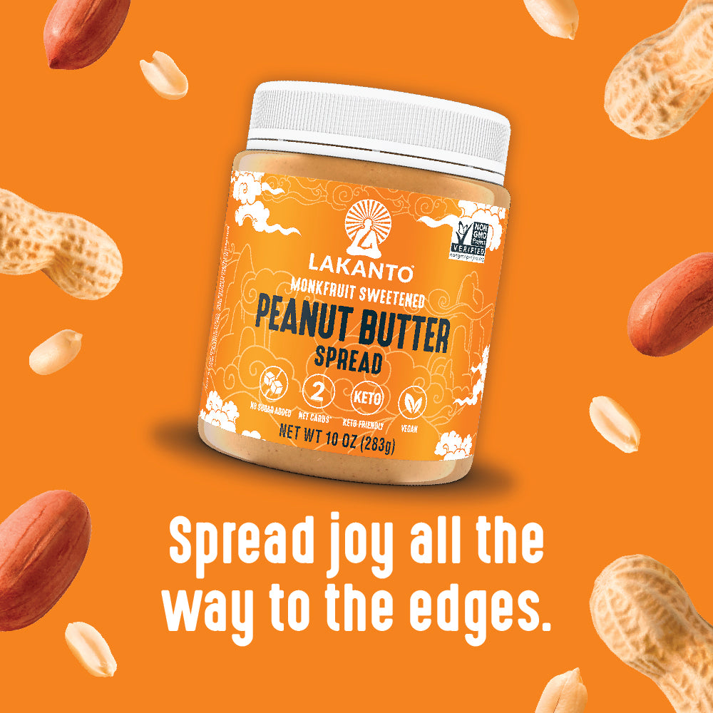 Spread joy all the way to the edges with Lakanto Peanut Butter Spread