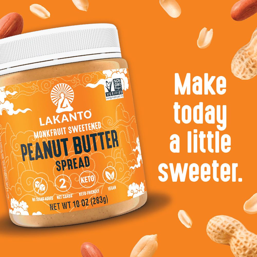 Make today a little sweeter, with Lakanto Peanut Butter Spread